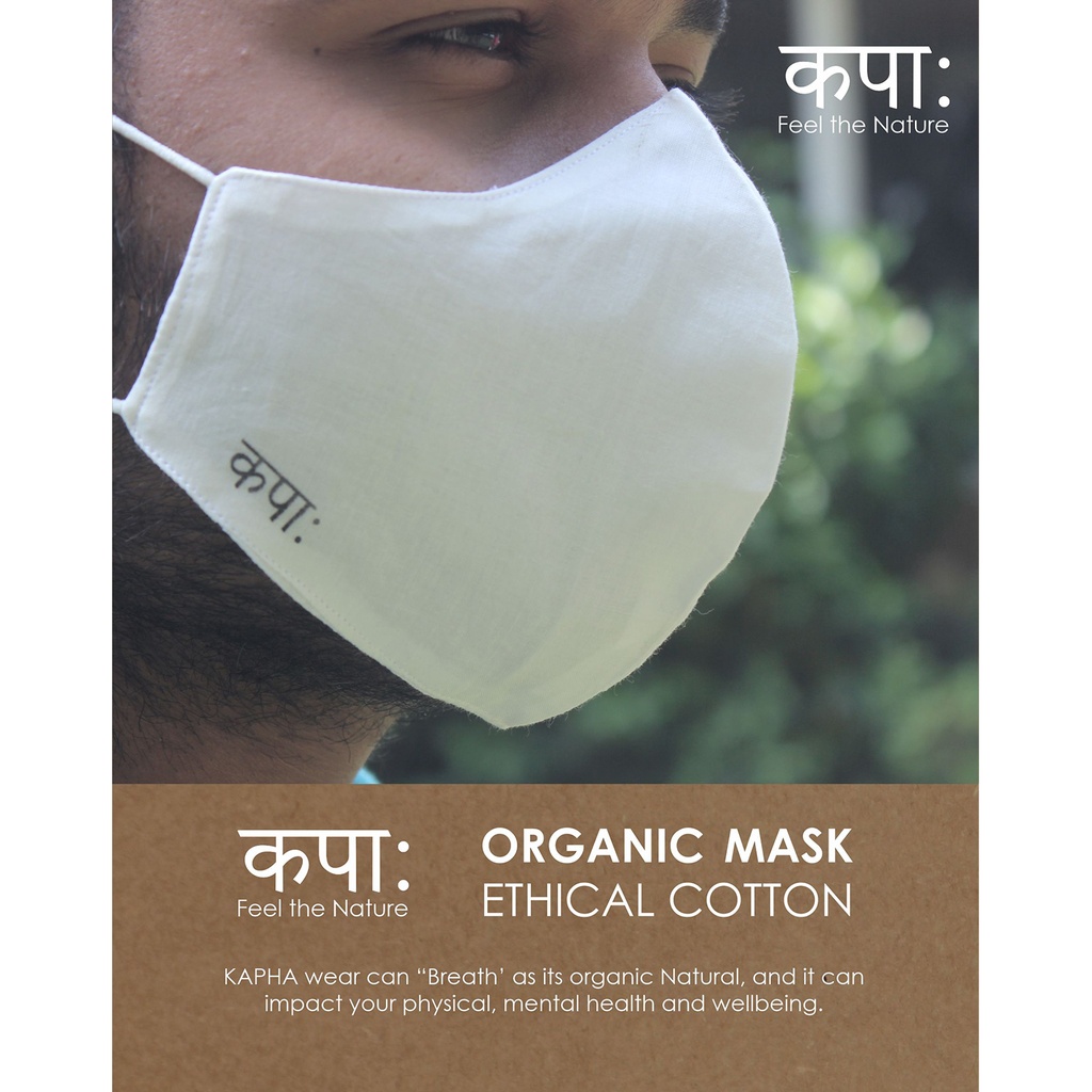 Kapaha Organic Cotton Face Mask (pack of 2)