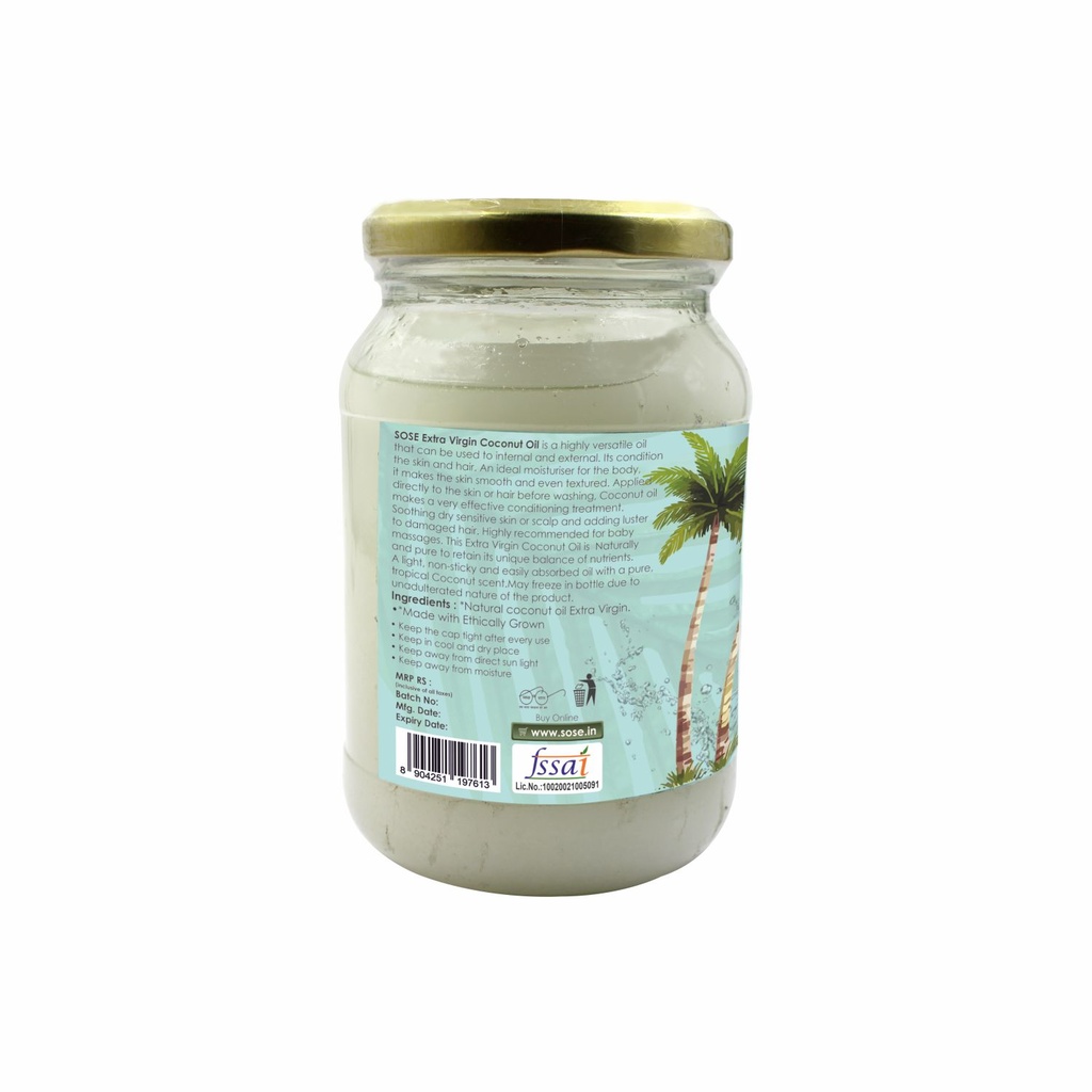 Sidha Kisan Se Organic Extra Virgin Coconut Oil (Nariyel) 425gm
