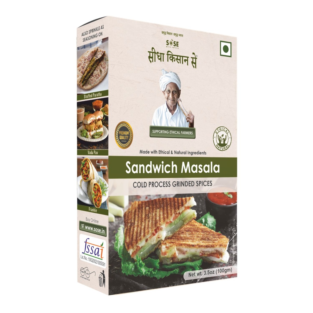 Sidha Kisan Se Natural Sandwich Masala 100gm