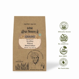 Sidha Kisan Se Organic Wheat Dalia 1kg